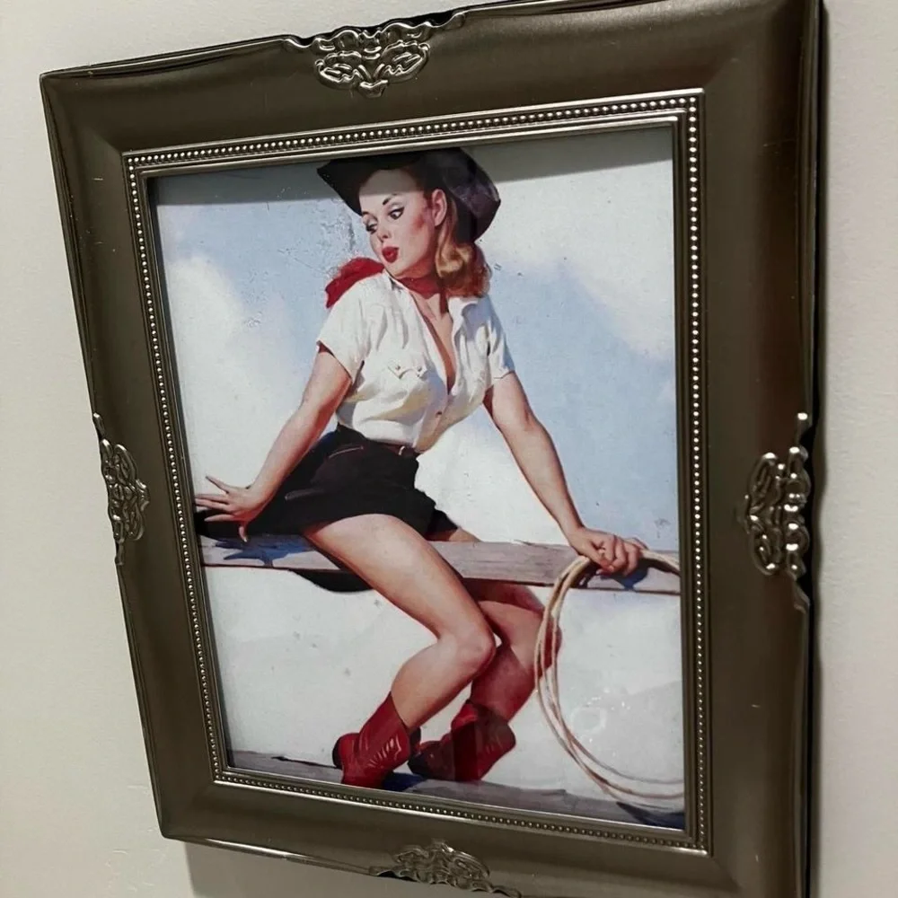 Vintage silver ornate frame 10” by 13”